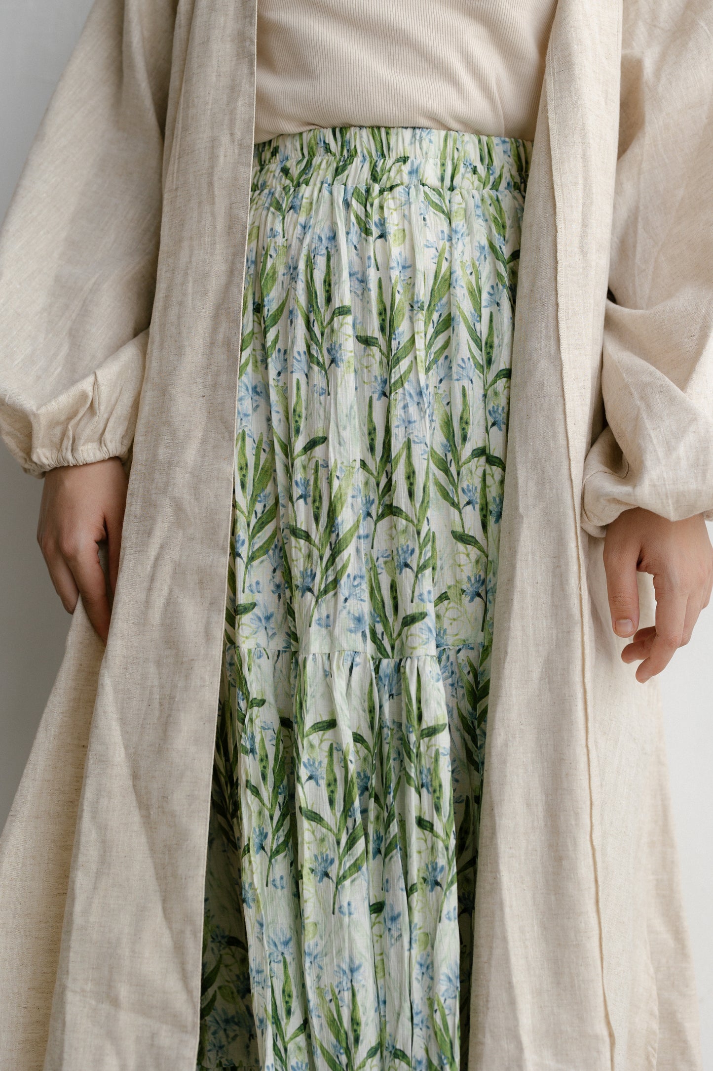 The crushed linen skirt 💚