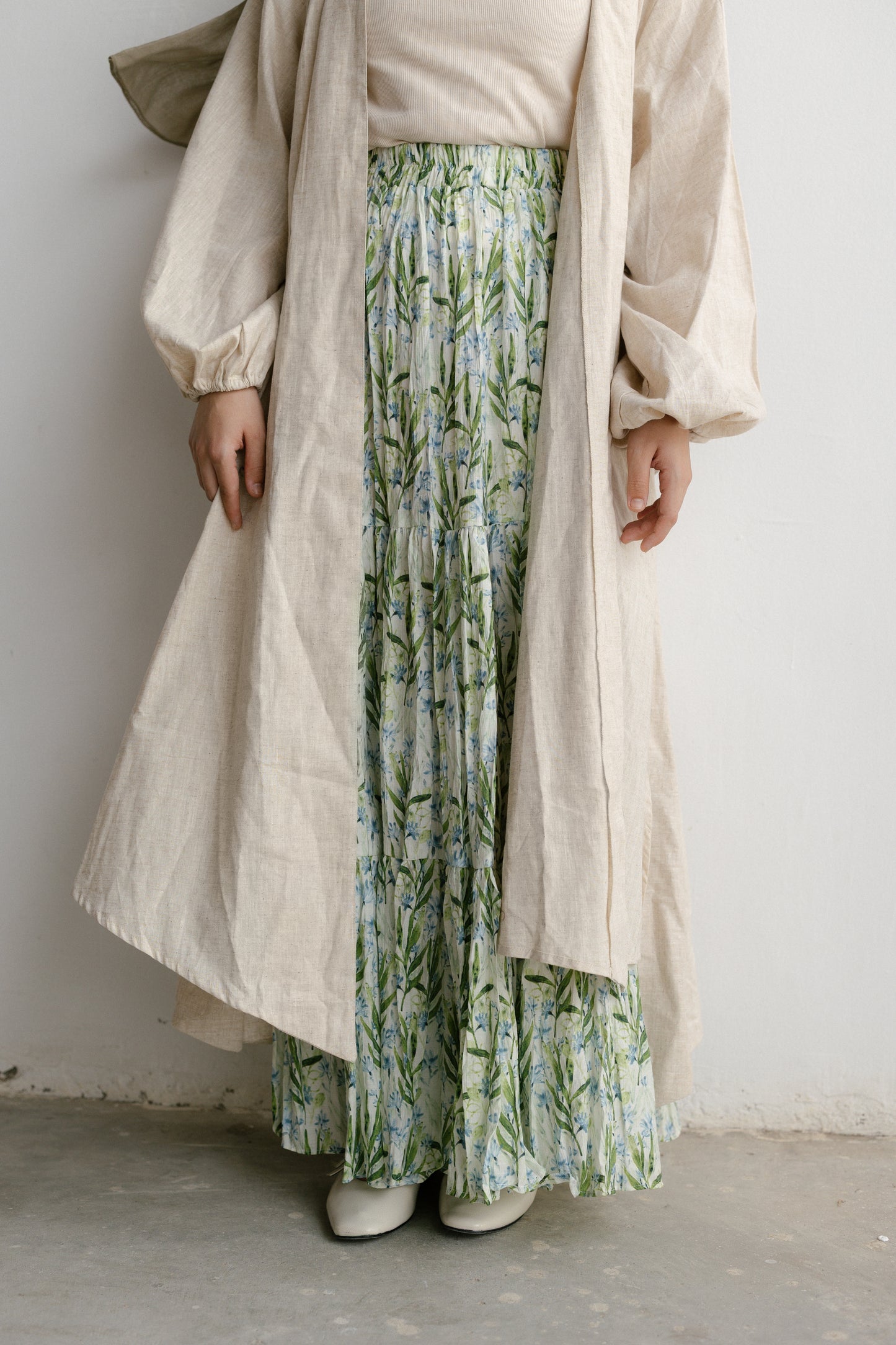 The crushed linen skirt 💚