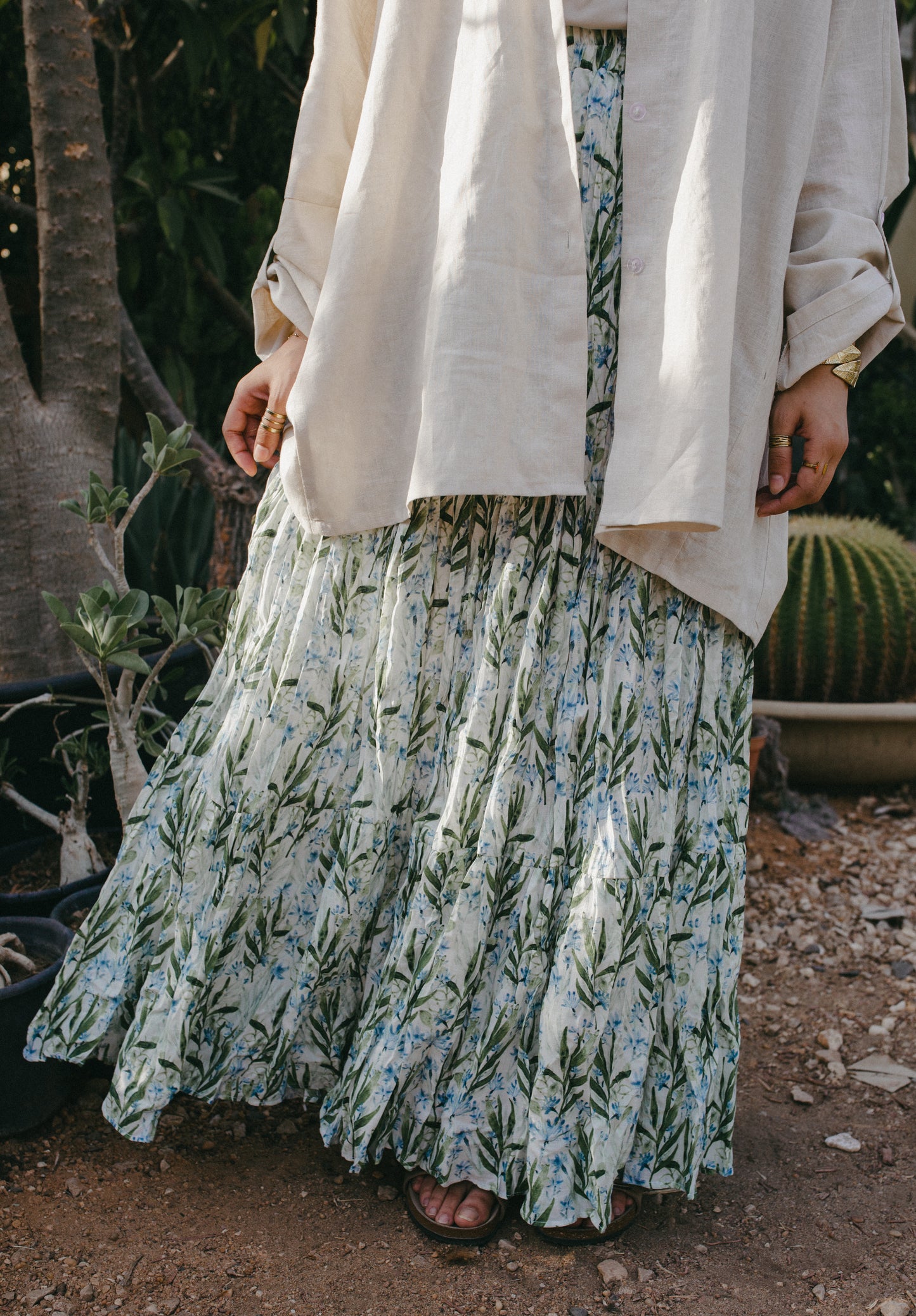 The crushed linen skirt 💚